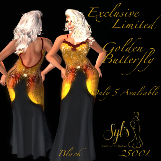 Be UNIQUE Beautiful Exclusive Butterfly Gown 